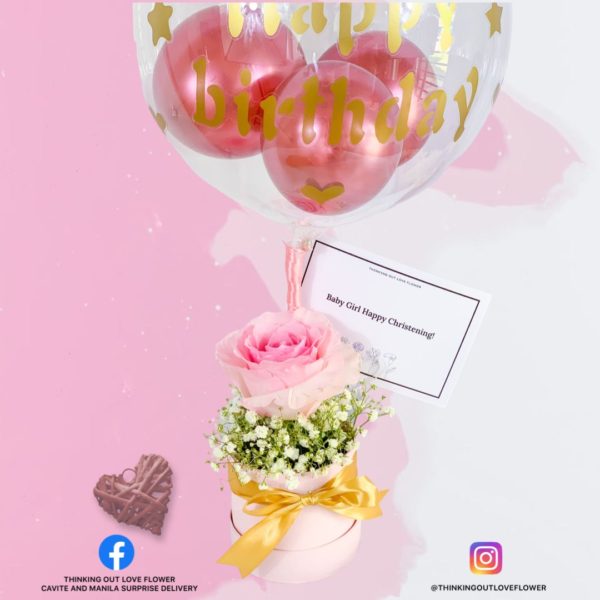 PINK One True Love with Luxe Balloon in a Box - Image 2