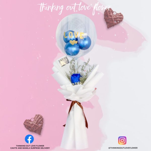 BLUE One True Love with Luxe Balloon